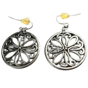 Gunmetal Filigree Earrings